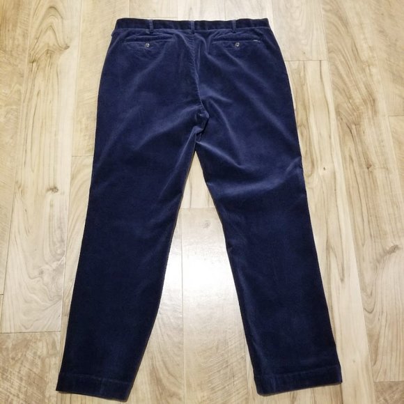 Polo Ralph Lauren Corduroy Pants Mens 38x32 Blue Classic Fit (Act: 39x31) - Picture 8 of 15